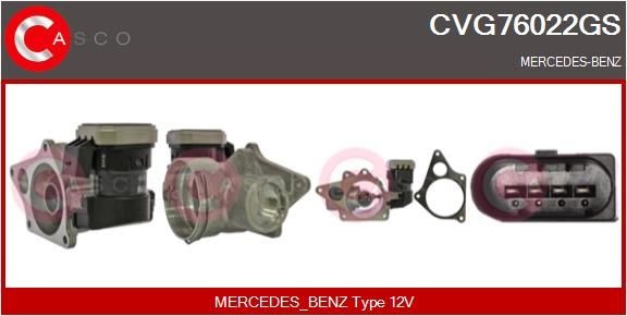 original MERCEDES-BENZ Sprinter 5-T Platform/Chassis (W905) EGR valve CASCO CVG76022GS