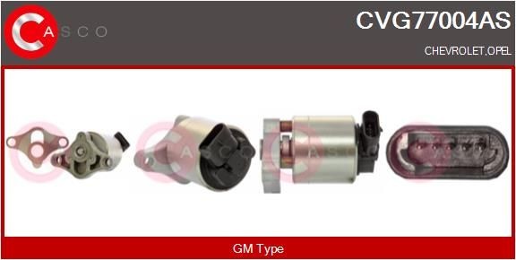 CASCO CVG77004AS Exhaust gas recirculation valve Opel Astra g f48 1.6 84 hp Petrol 2003 price