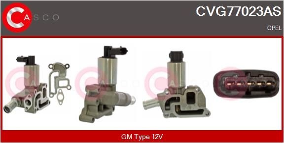 CASCO CVG77023AS EGR valve Opel Astra G Saloon 1.2 16V 65 hp Petrol 2000 price