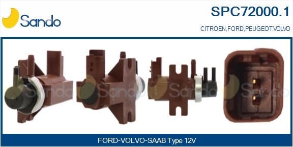 SANDO SPC720001 Turbo control valve Peugeot 307 3A/C 1.6 HDi 110 109 hp Diesel 2005 price
