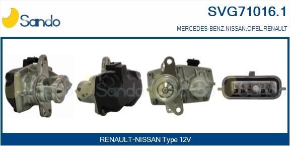 SANDO SVG71016.1 EGR valve 95 527 051