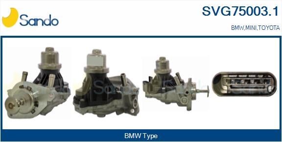 SANDO SVG750031 Exhaust gas recirculation valve BMW F48 sDrive 20 d 163 hp Diesel 2017 price