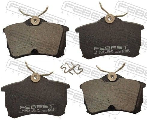 FEBEST 0301-CLR Brake discs and pads set 425417