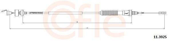 Fiat SCUDO Clutch Cable COFLE 92.11.3925 cheap
