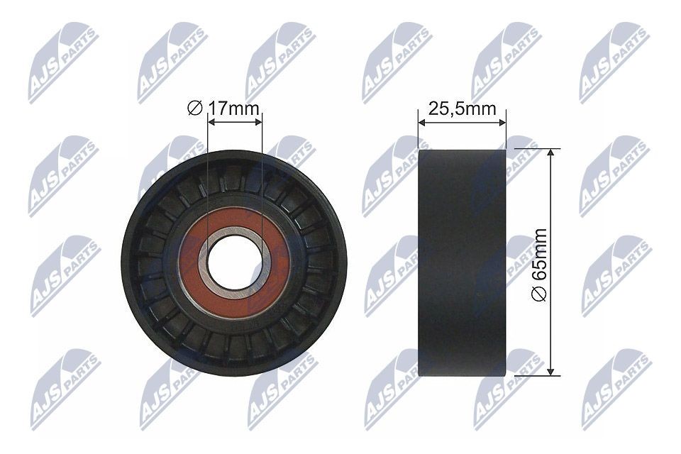 Fiat TIPO Tensioner pulley NTY RNK-AR-002 cheap