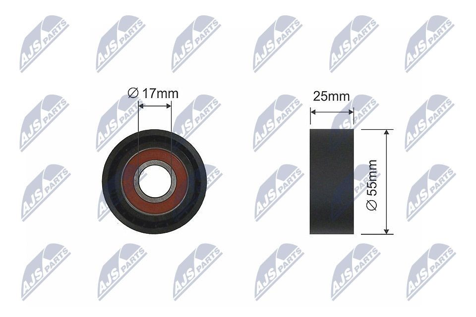 NTY RNK-CT-009 Tensioner pulley 1214747