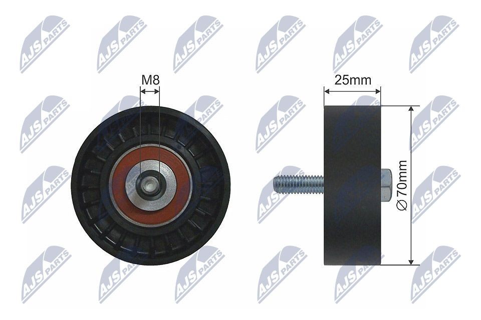 NTY RNK-FT-007 Tensioner pulley 500344132