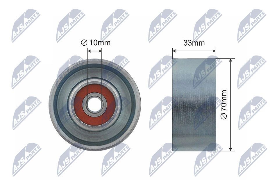 Nissan CUBE Deflection / Guide Pulley, v-ribbed belt NTY RNK-NS-022 cheap