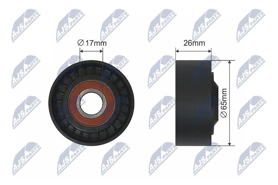 NTY Tensioner pulley RNK-NS-032 Renault TWINGO 2012