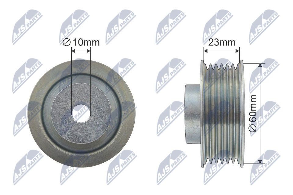 NTY RNK-SU-008 Deflection / Guide Pulley, v-ribbed belt 4916065D40
