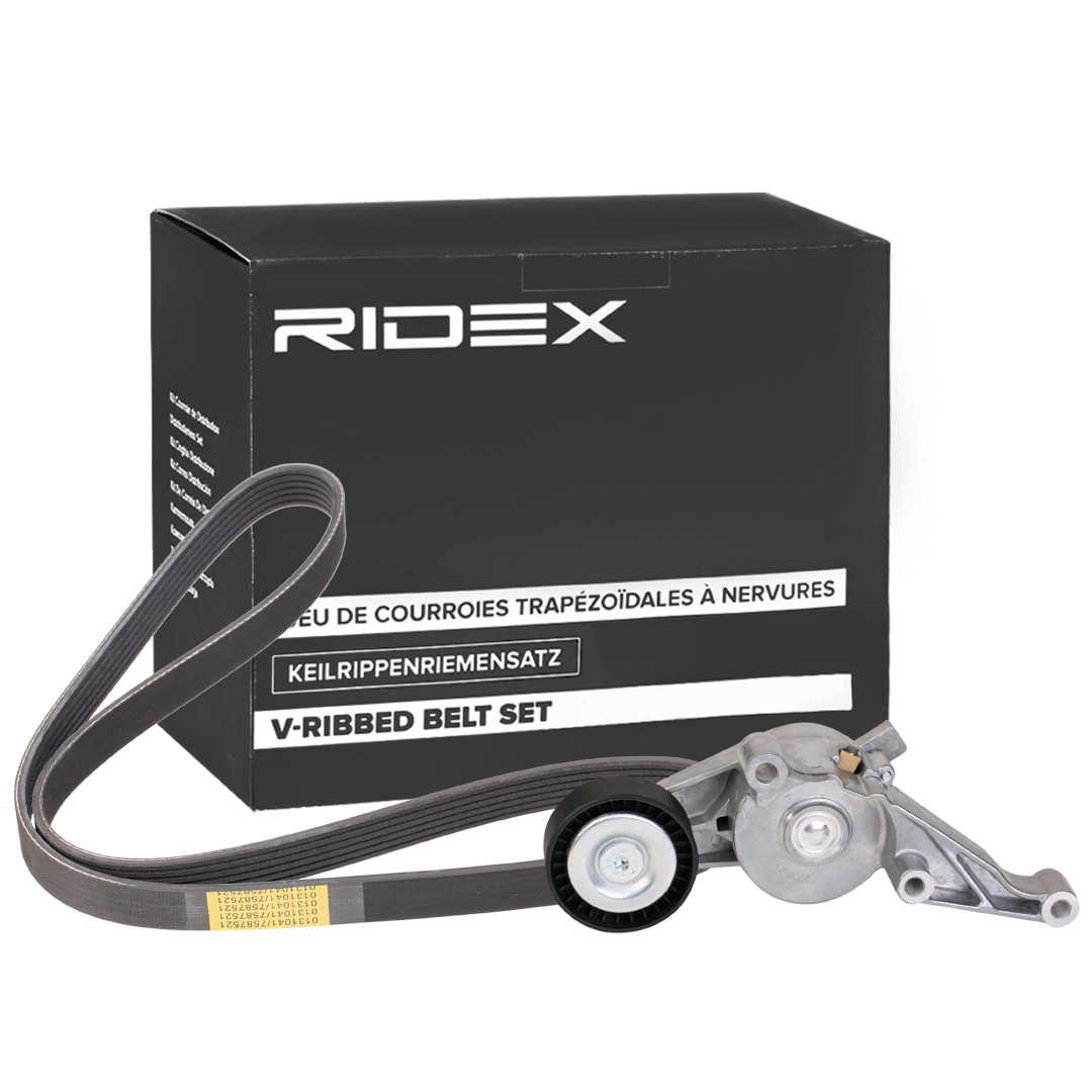 RIDEX 542R0724 V-ribbed belt kit VW Transporter T5 1.9 TDI 105 hp Diesel 2007 price