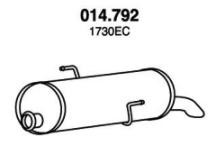 Peugeot J5 Rear silencer 17159150 PEDOL 014.792 online buy