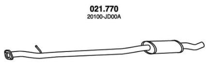 Mittelschalldämpfer Attrappe 021.770 Nissan QASHQAI 2011