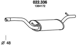 PEDOL 022.336 Exhaust Pipe 1 329 718