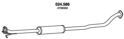 Great value for money - PEDOL Middle silencer 024.586