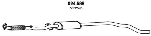 Opel ASTRA Resonator 17159393 PEDOL 024.589 online buy