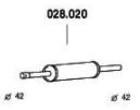 Volkswagen Front Silencer PEDOL 028.020 at a good price