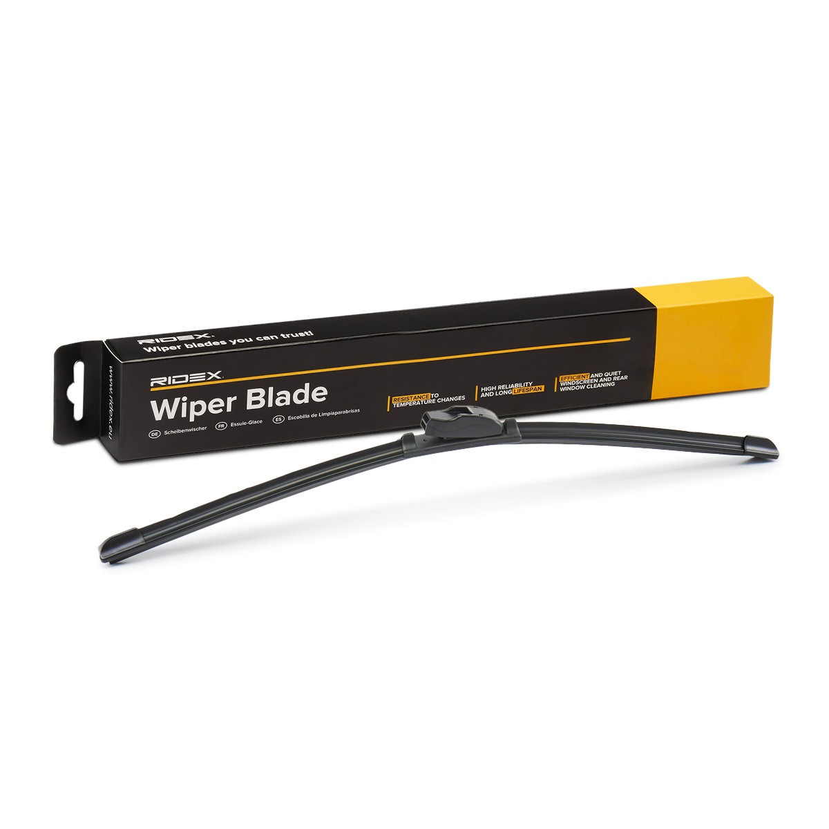 RIDEX 298W17141 Wiper blade 500 mm Front, Flat wiper blade, Beam