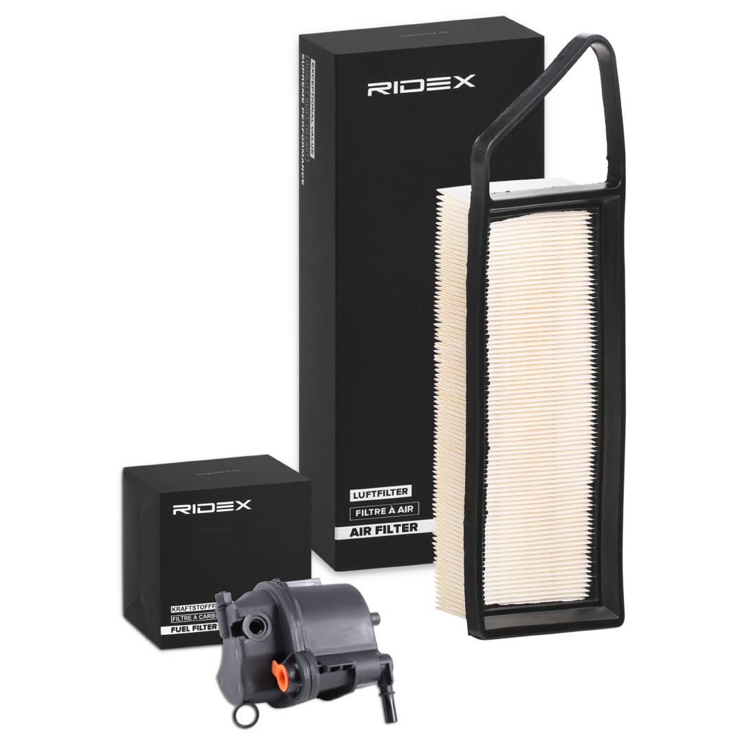 Peugeot Filter kit RIDEX 4055F34596 at a good price