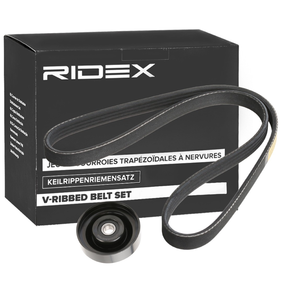 RIDEX Length: 855mm, Number of ribs: 4 Serpentine belt kit 542R0755 buy