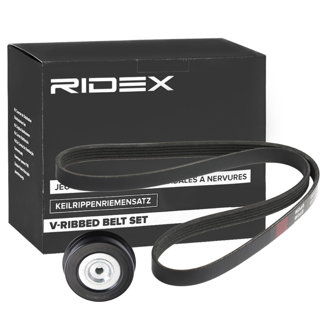 RIDEX 542R0764 V-Ribbed Belt Set