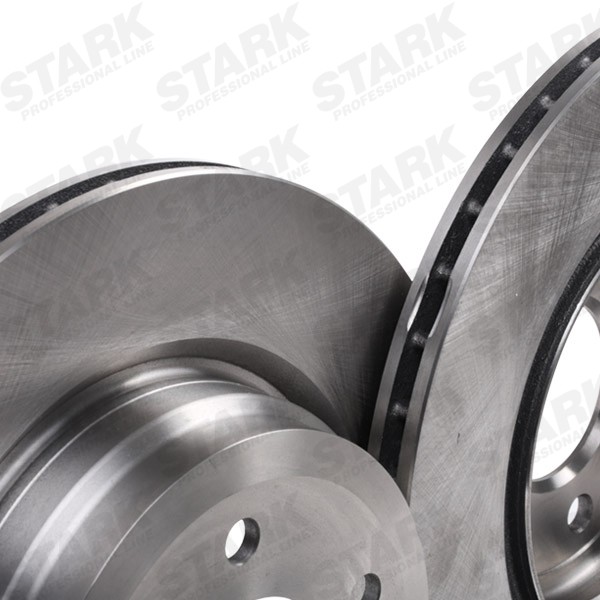 STARK SKBK-10990827 Brake set Rear Axle, internally vented, without wheel studs, with piston clip, prepared for wear indicator, excl. wear warning contact