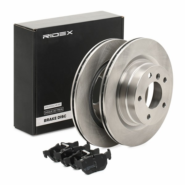 RIDEX Brake disc and pads set 3405B0832 for BMW 1 Series, 3 Series