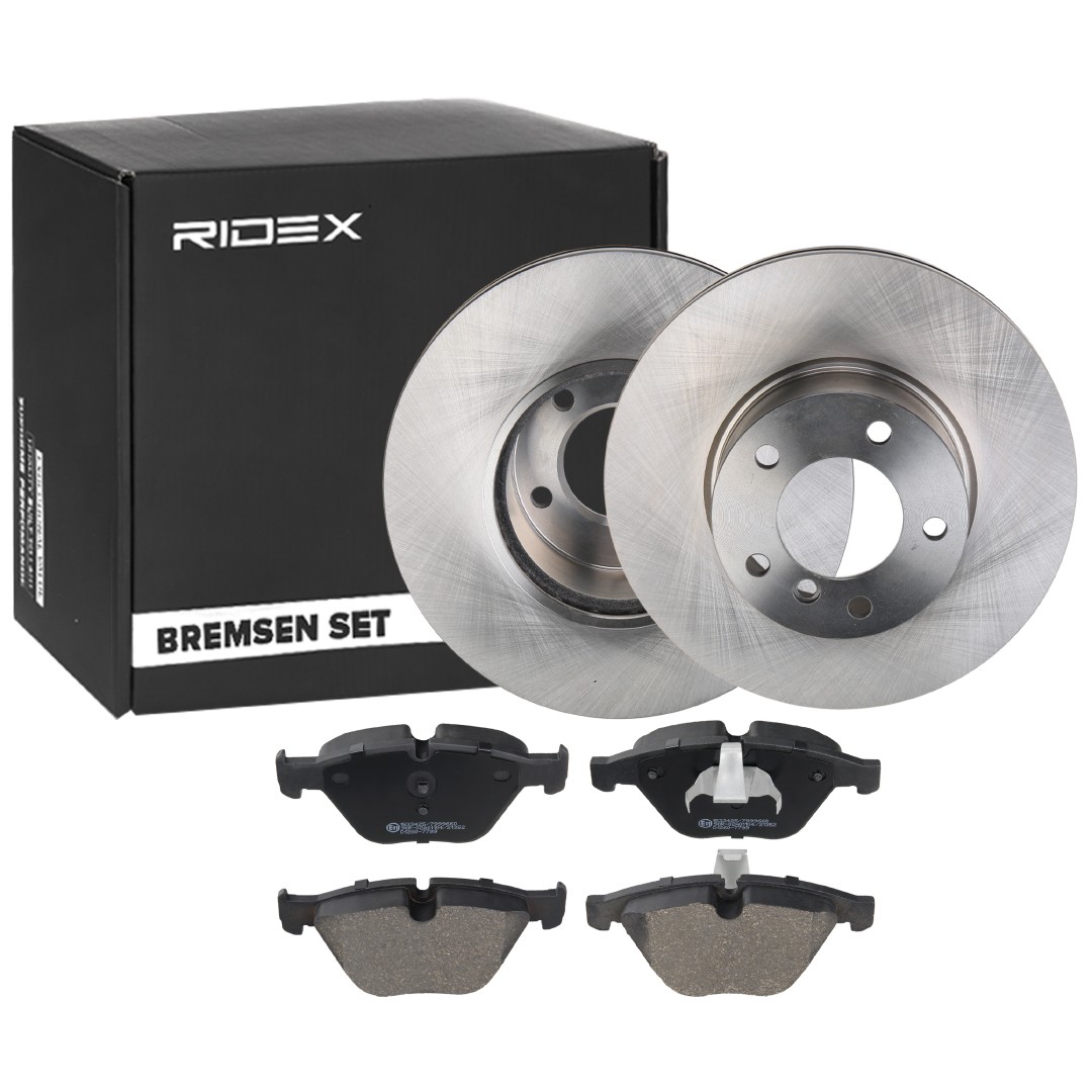 RIDEX 3405B0833 Brake discs and pads set BMW X1 E84 sDrive20d 2.0 163 hp Diesel 2014 price