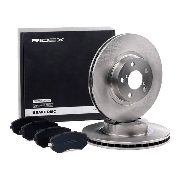RIDEX 3405B1015 SUBARU Brake disc and pad sets in original quality
