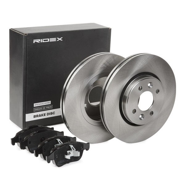 RIDEX Brake disc and pads set 3405B1067