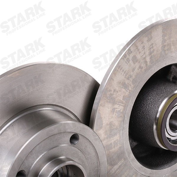 STARK SKBK-10991415 Brake set Rear Axle, solid, without integrated wear sensor