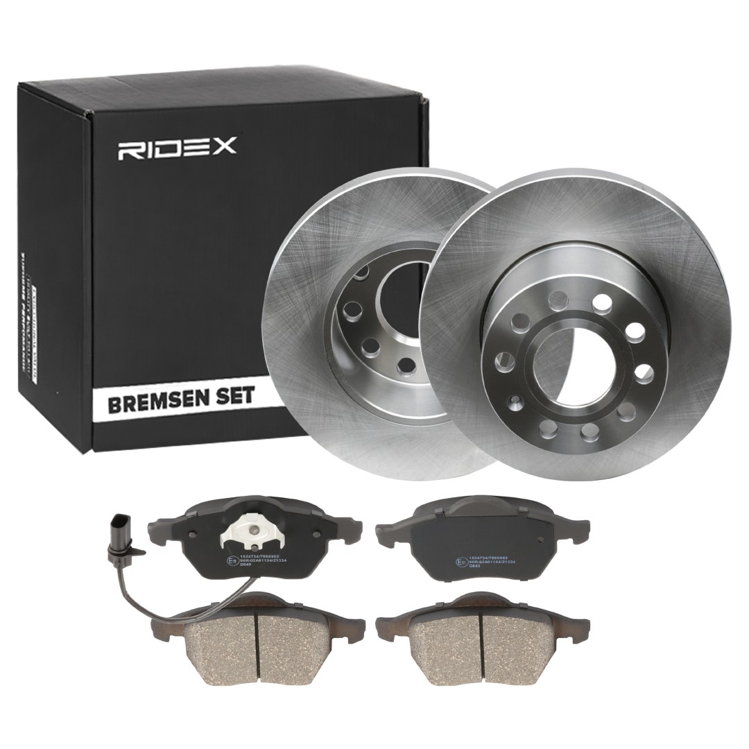 RIDEX 3405B1511 Brake discs and pads Passat 3B6 1.8 T 170 hp Petrol 2004 price