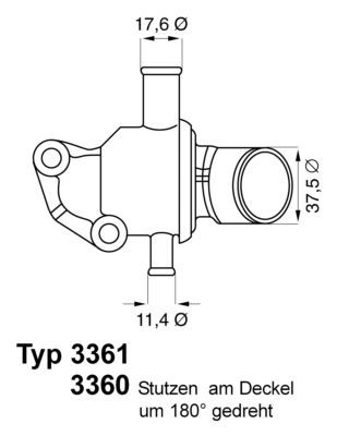 Great value for money - WAHLER Engine thermostat 3360.87D