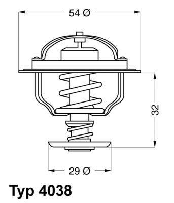 WAHLER 4038.76D Kühlwasserthermostat für VOLVO F 80 LKW in Original Qualität