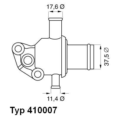 Fiat 126 Coolant thermostat 1718983 WAHLER 410007.87D online buy