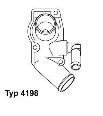 WAHLER 4198.92D Engine thermostat Opening Temperature: 92°C, with seal