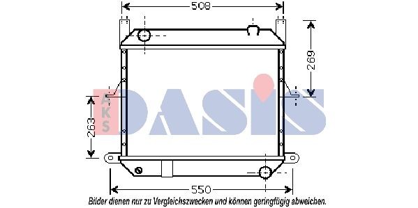 AKS DASIS 070072N Kühler, Motorkühlung für NISSAN ATLEON LKW in Original Qualität