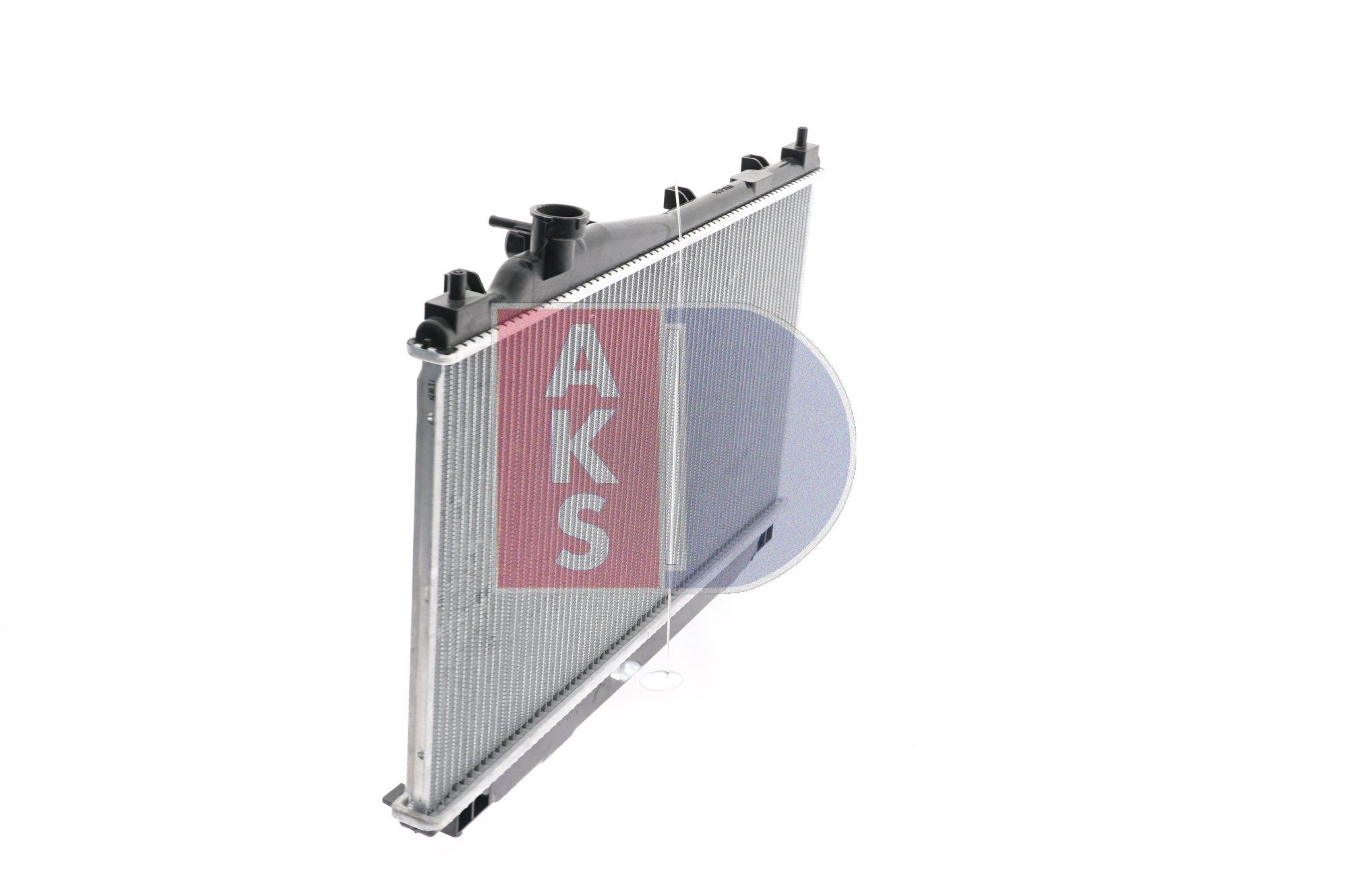 AKS DASIS 100024N Engine radiator 658 x 350 x 16 mm, Brazed cooling fins