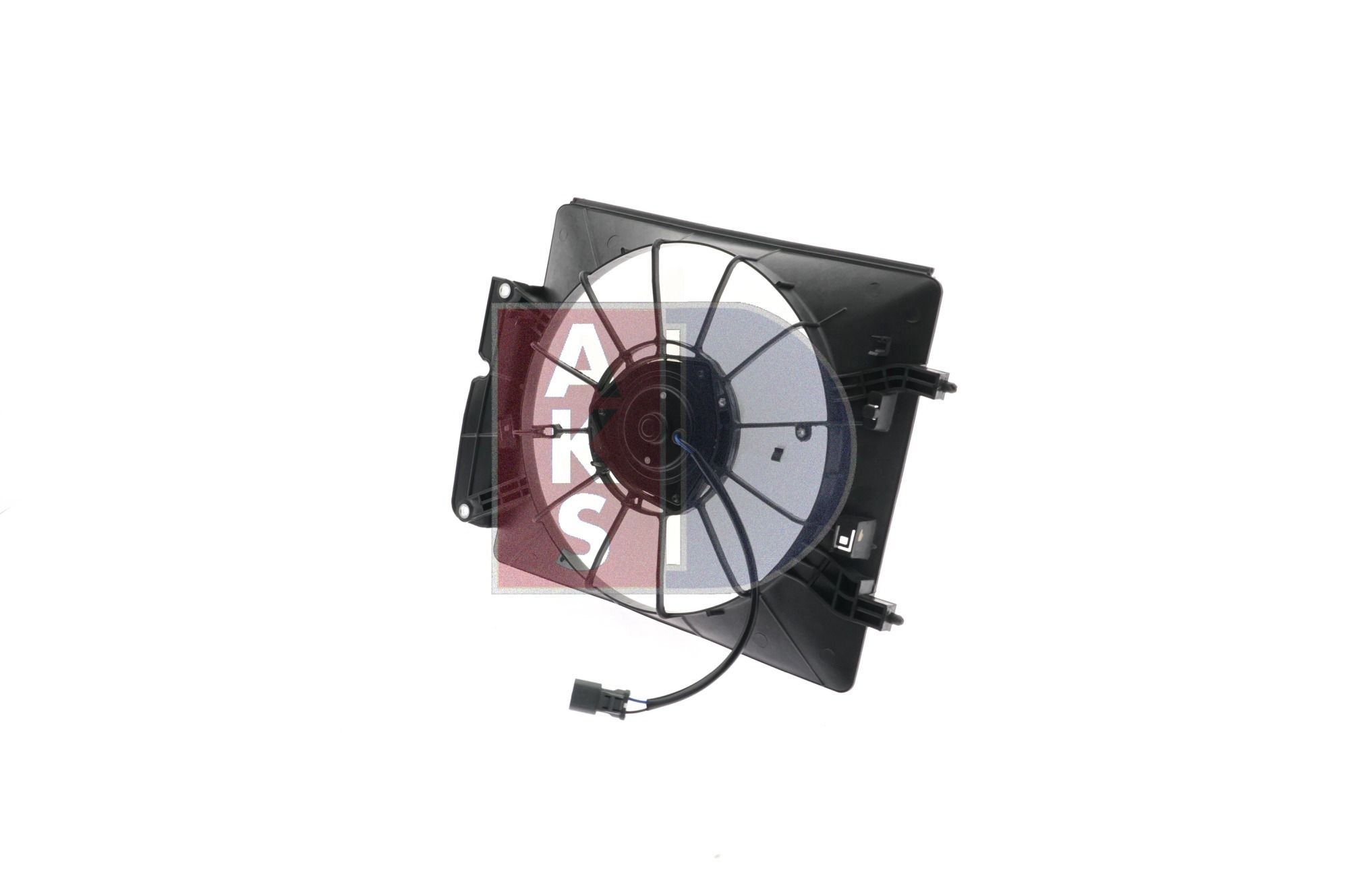 AKS DASIS 108051N Radiator cooling fan 12V, with radiator fan shroud