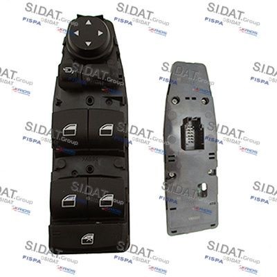 SIDAT Left Front Number of pins: 8-pin connector Switch, window regulator 5.145022A2 buy
