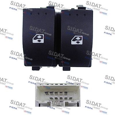 SIDAT Left Front Number of pins: 10-pin connector Switch, window regulator 5.145114A2 buy