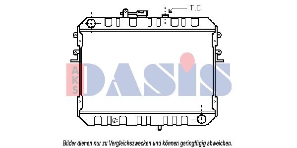 AKS DASIS 110290N Engine radiator RF01-15-200 C