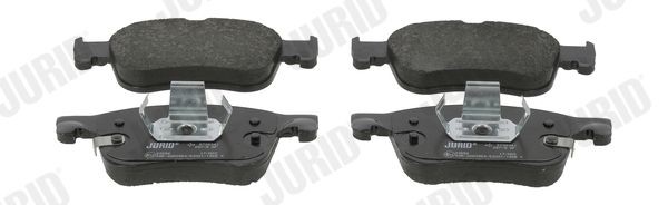 20556 JURID with acoustic wear warning Height: 64,4mm, Width: 155,1mm, Thickness: 17mm Brake pads 573834J buy