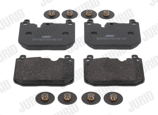 22344 JURID prepared for wear indicator Height: 91,2mm, Width: 114,4mm, Thickness: 15mm Brake pads 573854J buy