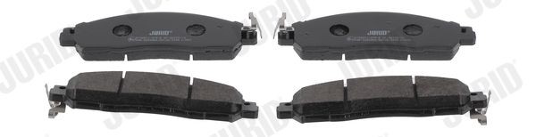 22439 JURID with acoustic wear warning Height: 54,3mm, Width: 169mm, Thickness: 16,8mm Brake pads 573857J buy