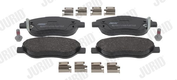 22476 JURID with acoustic wear warning Height: 57,4mm, Width: 151mm, Thickness: 19,2mm Brake pads 573867J buy