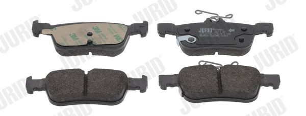 25798 JURID with acoustic wear warning Height: 54mm, Width: 123mm, Thickness: 14,6mm Brake pads 573881J buy