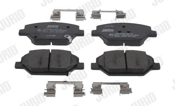 573897J Disc brake pads JURID 26193 review and test