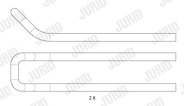Original JURID Accessory kit, disc brake pads FAC176 for OPEL SENATOR