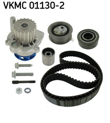 Original VKMC 01130-2 SKF Water pump and timing belt kit SKODA